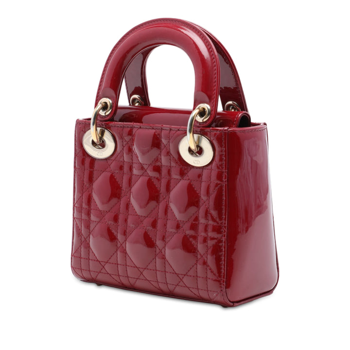 Lady Dior Cannage Mini Rouge