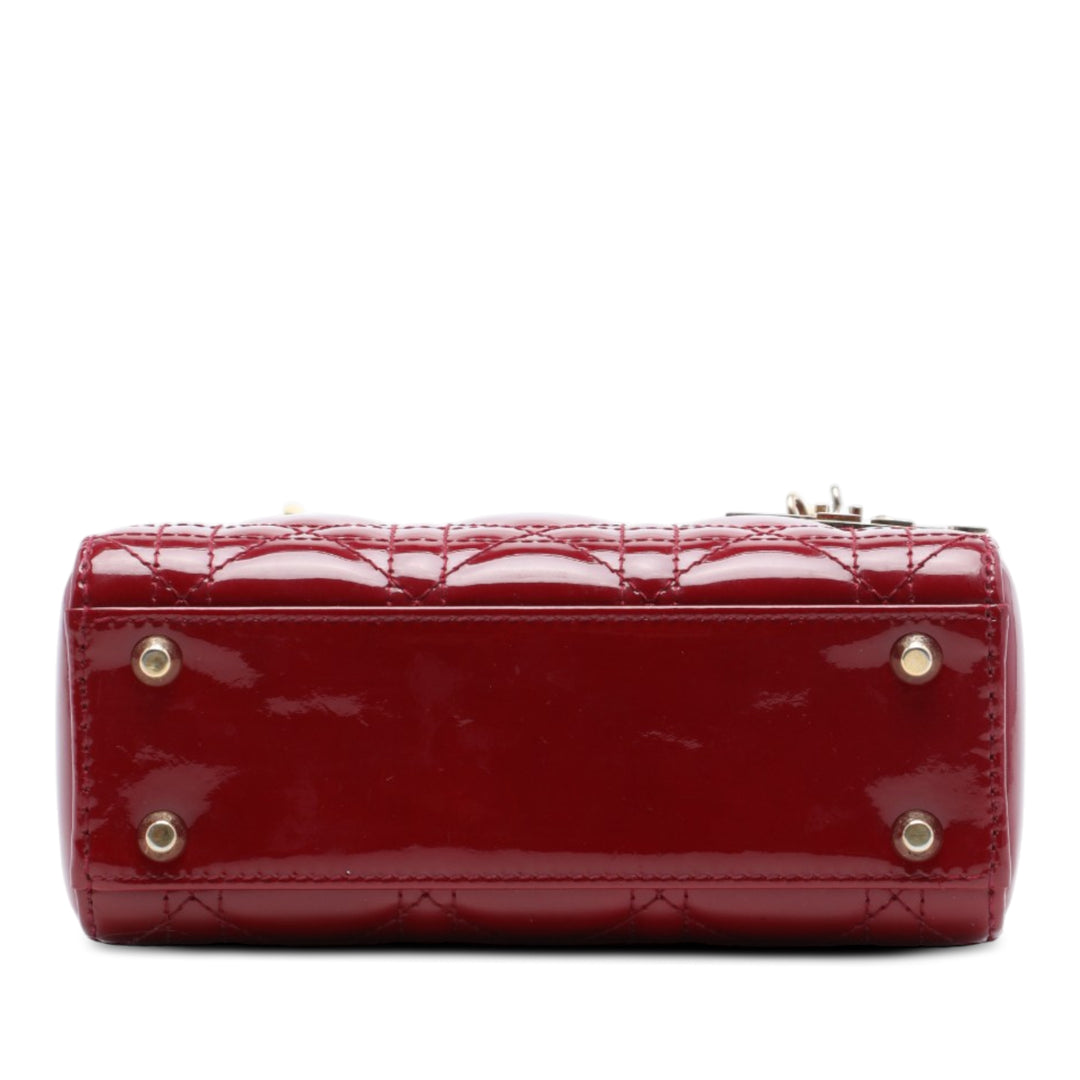 Lady Dior Cannage Mini Rouge