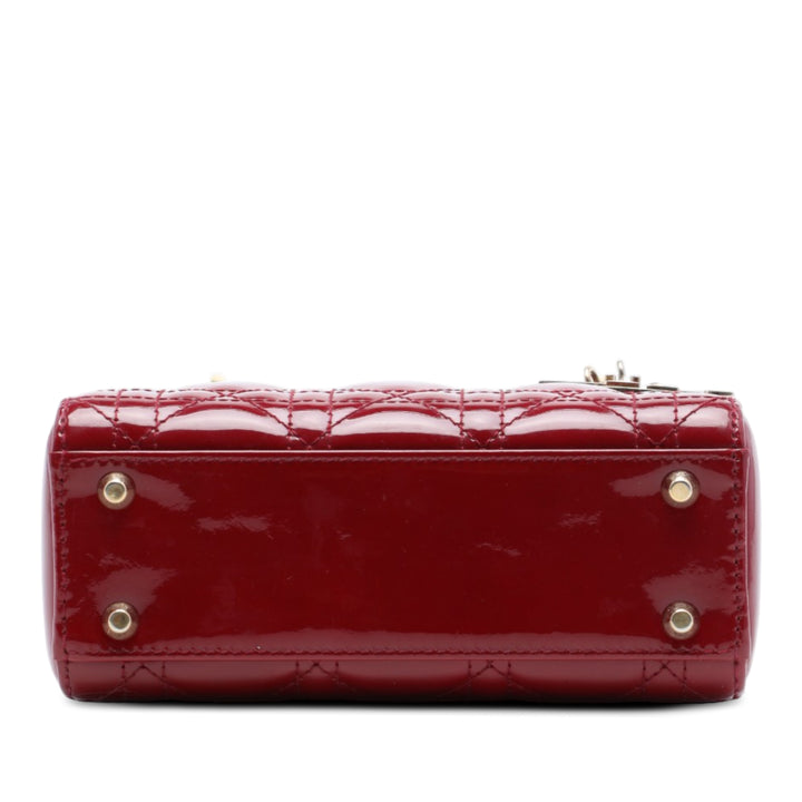 Lady Dior Cannage Mini Rouge