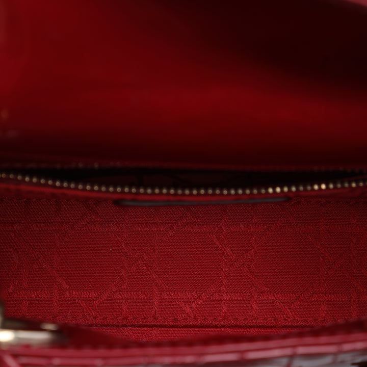 Lady Dior Cannage Mini Rouge