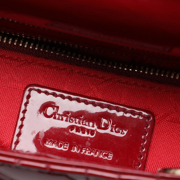 Lady Dior Cannage Mini Rouge