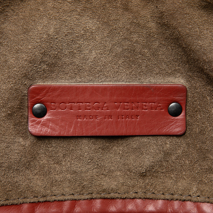 Bottega Veneta Sac à main Intrecciato Boston nappa Rouge – vue 5 – GABY PARIS