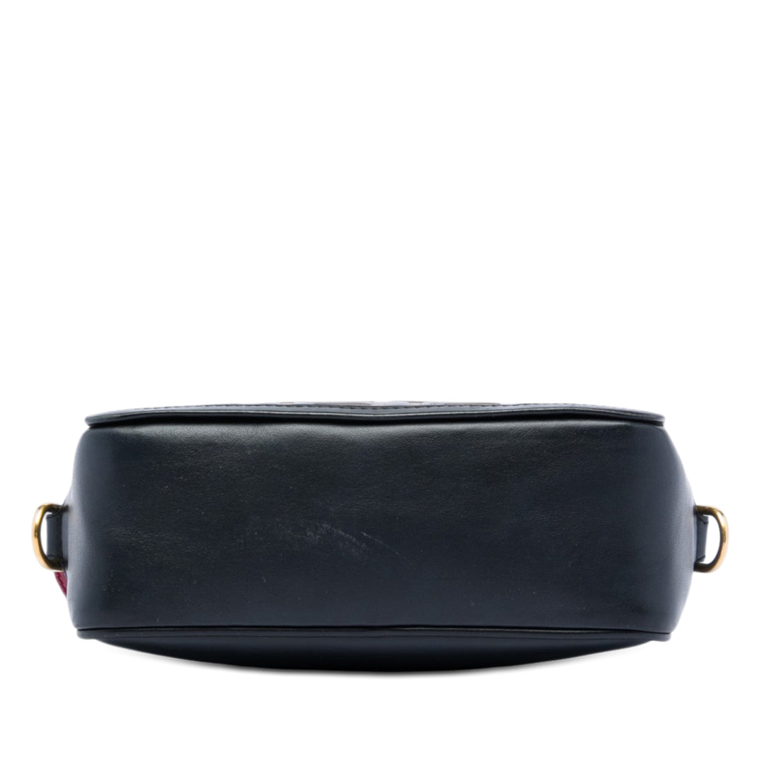 Fendi Mini Zucca embossé Cuir Sac caméra