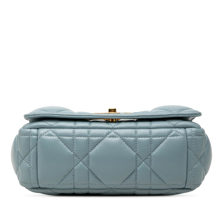 Dior Small Cuir d’agneau Macrocannage Caro Sac porté croisé