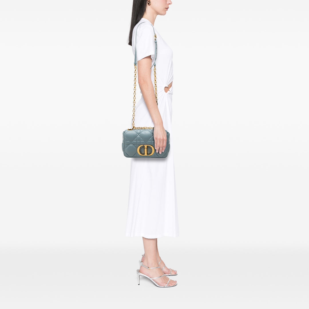 Dior Small Cuir d’agneau Macrocannage Caro Sac porté croisé