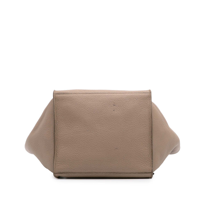 Small Grained Calfskin Big Bag Brown - Gaby Paris