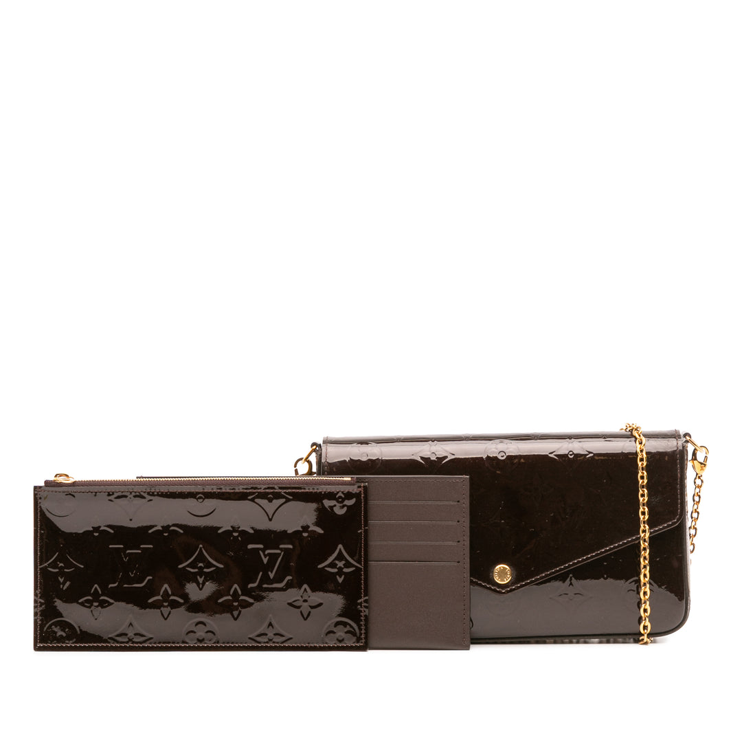 Louis Vuitton Monogram Vernis Pochette Felicie Violet