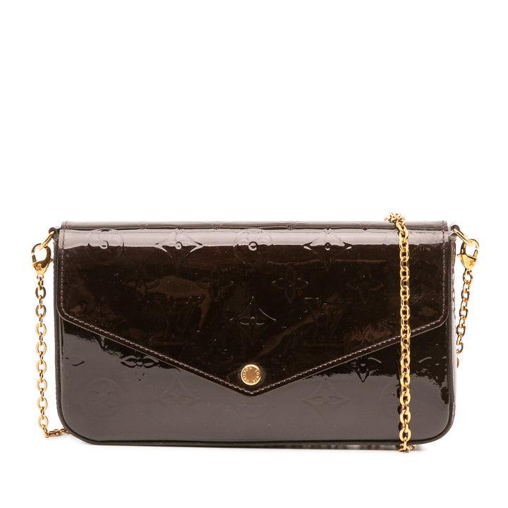 Louis Vuitton Monogram Vernis Pochette Felicie Violet
