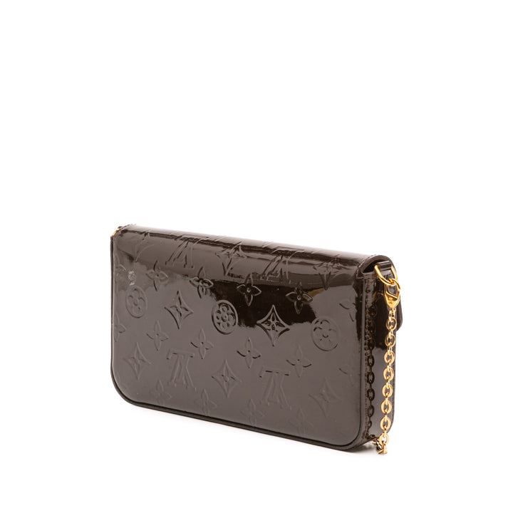 Louis Vuitton Monogram Vernis Pochette Felicie Violet