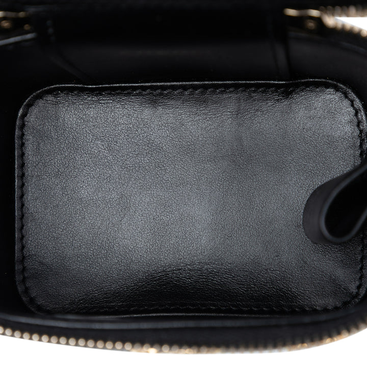 Chanel Vanity Matelassé Coco Casino Mini Cuir caviar Noir – vue 4 – GABY PARIS
