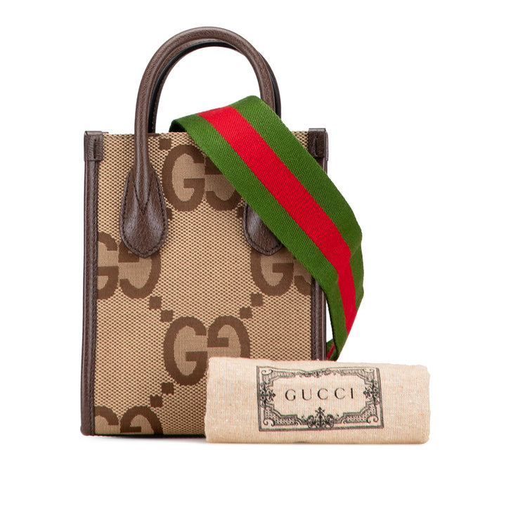 Gucci Mini Jumbo GG Toile Web Sac
