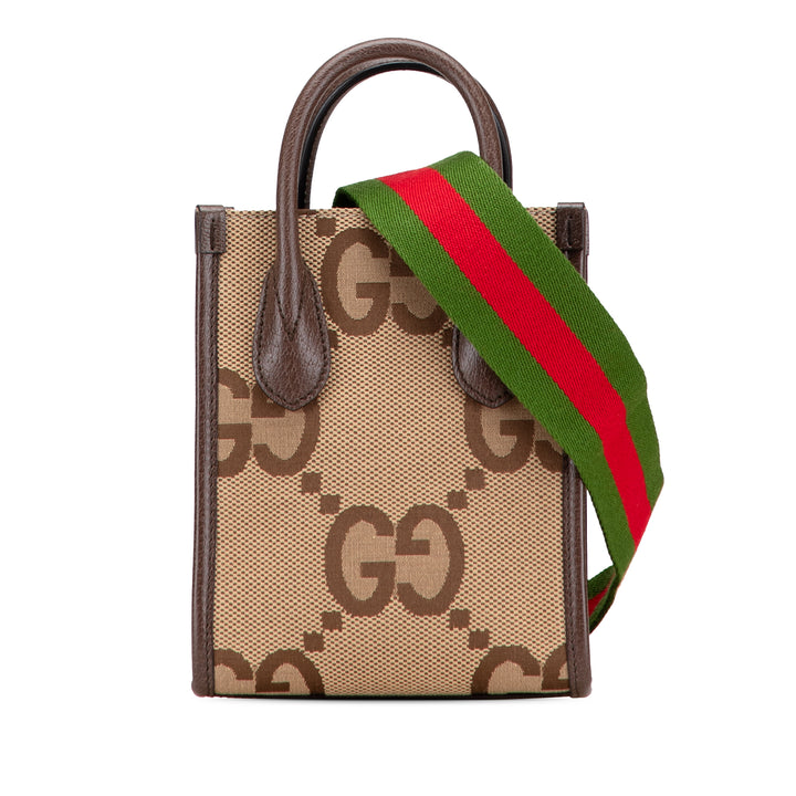 Gucci Mini Jumbo GG Toile Web Sac