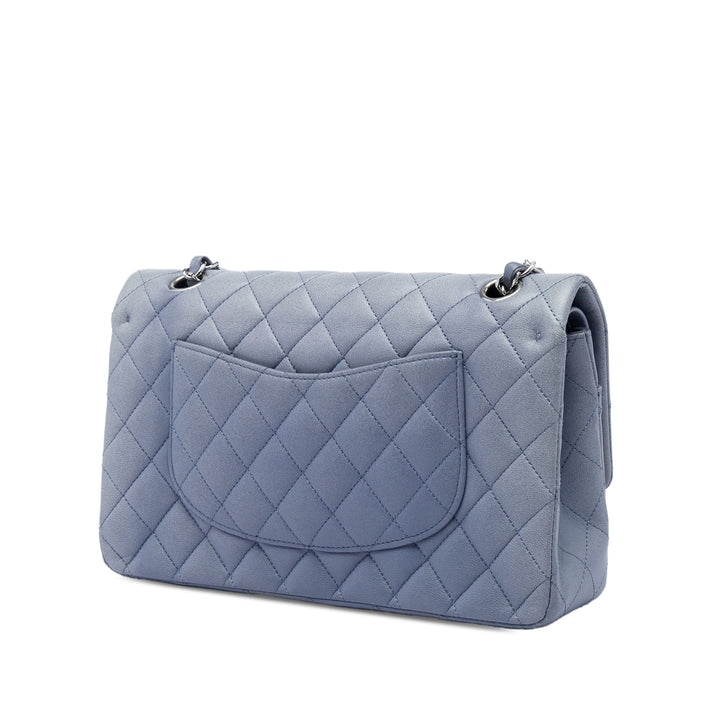 Chanel Sac porté épaule Classic Double rabat Moyen Cuir d'agneau Violet – vue 2 – GABY PARIS