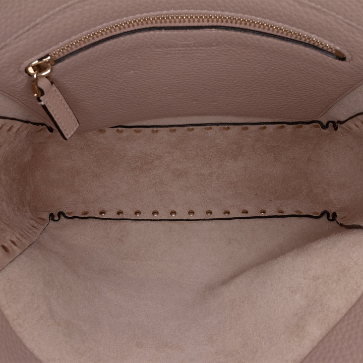 Valentino Grainy Rockstud Flip Lock Sac Messenger Petit Cuir de veau