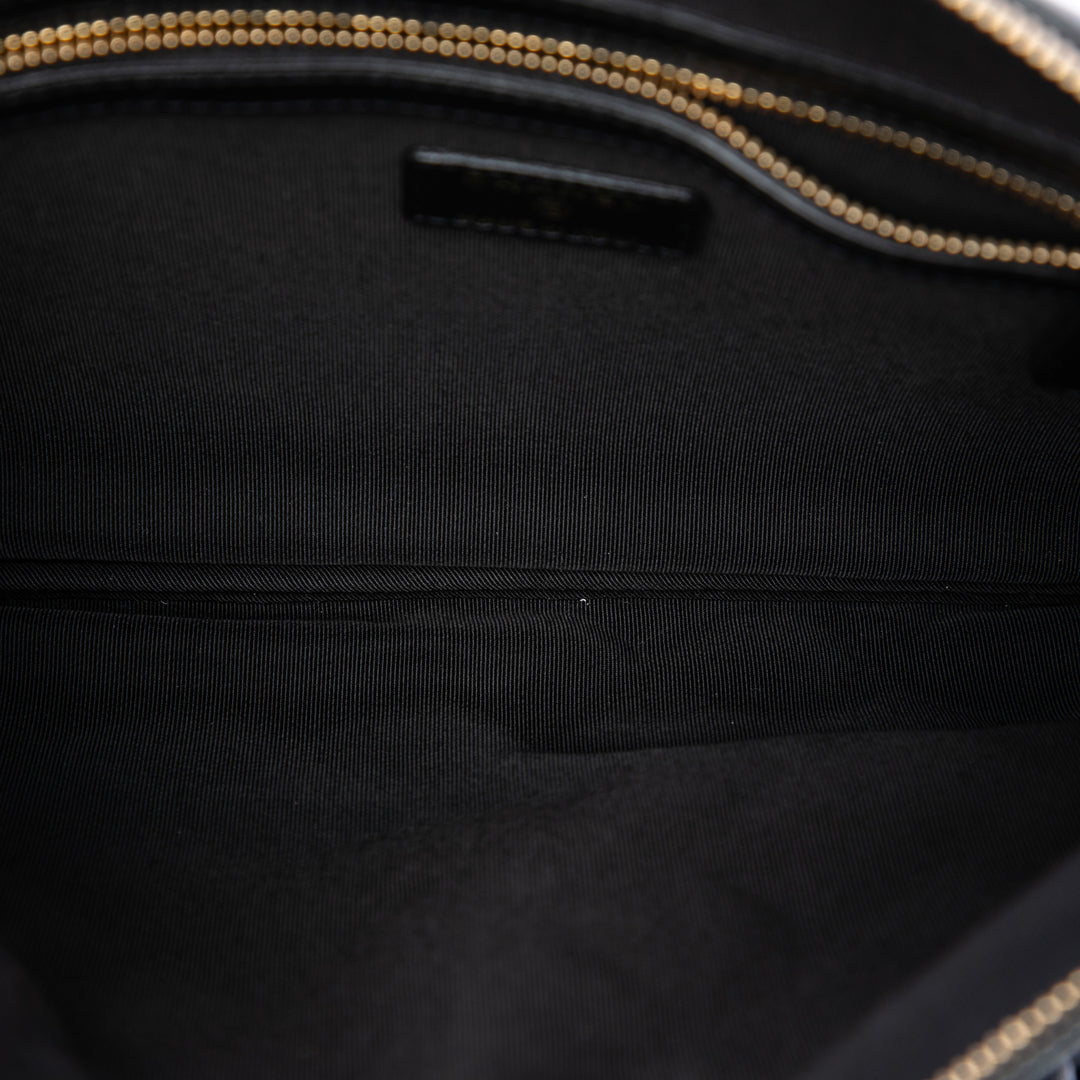 Chanel CC Matelassé Cuir d’agneau Pochette with Mini à rabat Purse