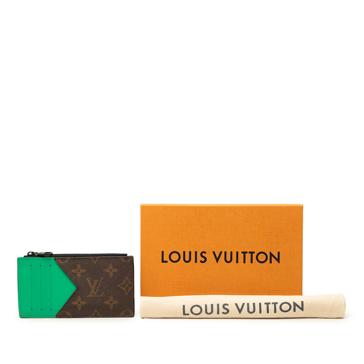 Louis Vuitton Macassar Coin Porte-cartes Monogram Marron