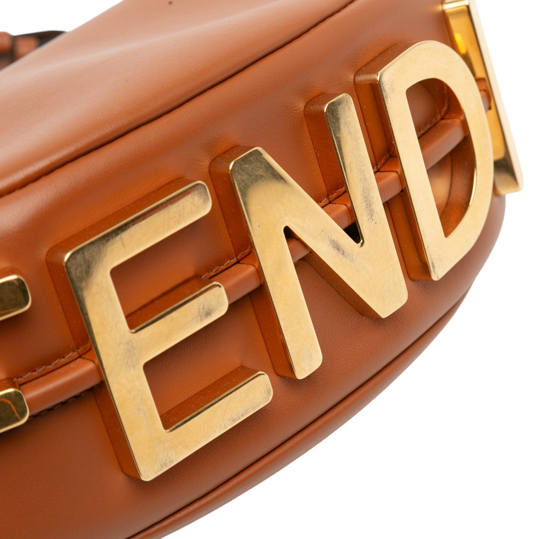 Fendi Small Cuir Fendigraphy Hobo