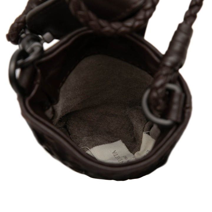 Bottega Veneta Étui téléphone Intrecciato nappa Marron – vue 4 – GABY PARIS