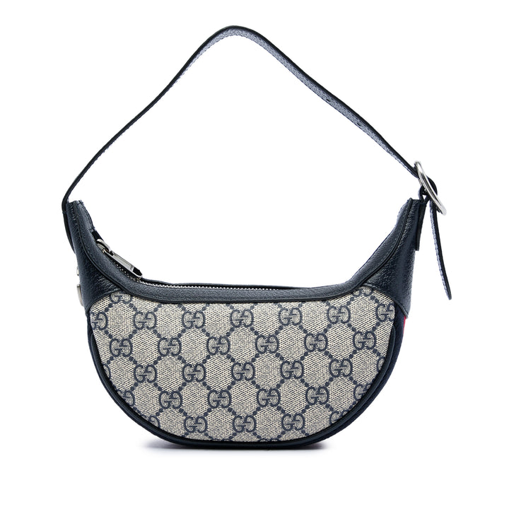 Gucci Sac porté épaule Web Ophidia GG Supreme Mini Noir – vue principale – GABY PARIS