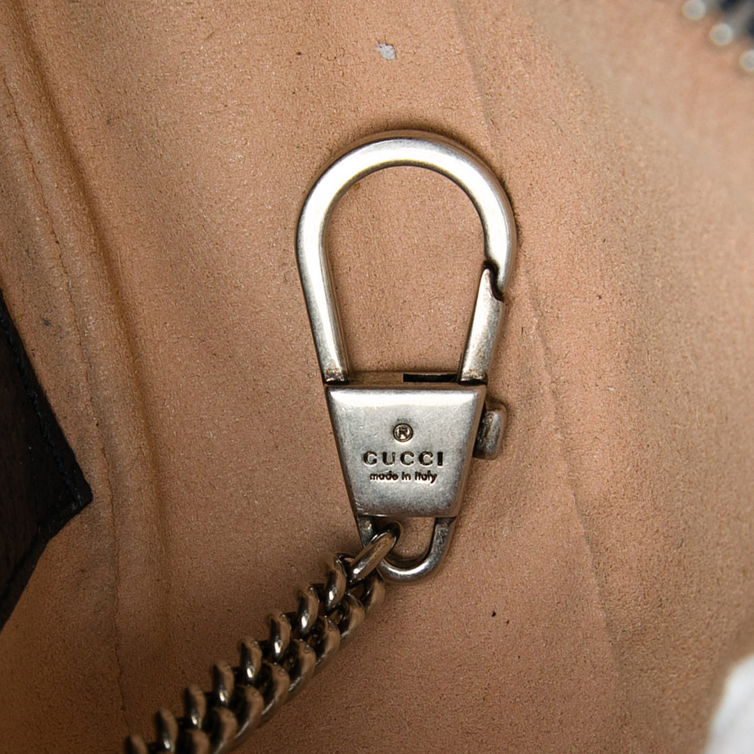 Gucci Sac porté épaule Web Ophidia GG Supreme Mini Noir – vue 5 – GABY PARIS