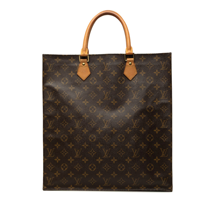 Louis Vuitton Cabas Plat Monogram Marron – vue principale – GABY PARIS