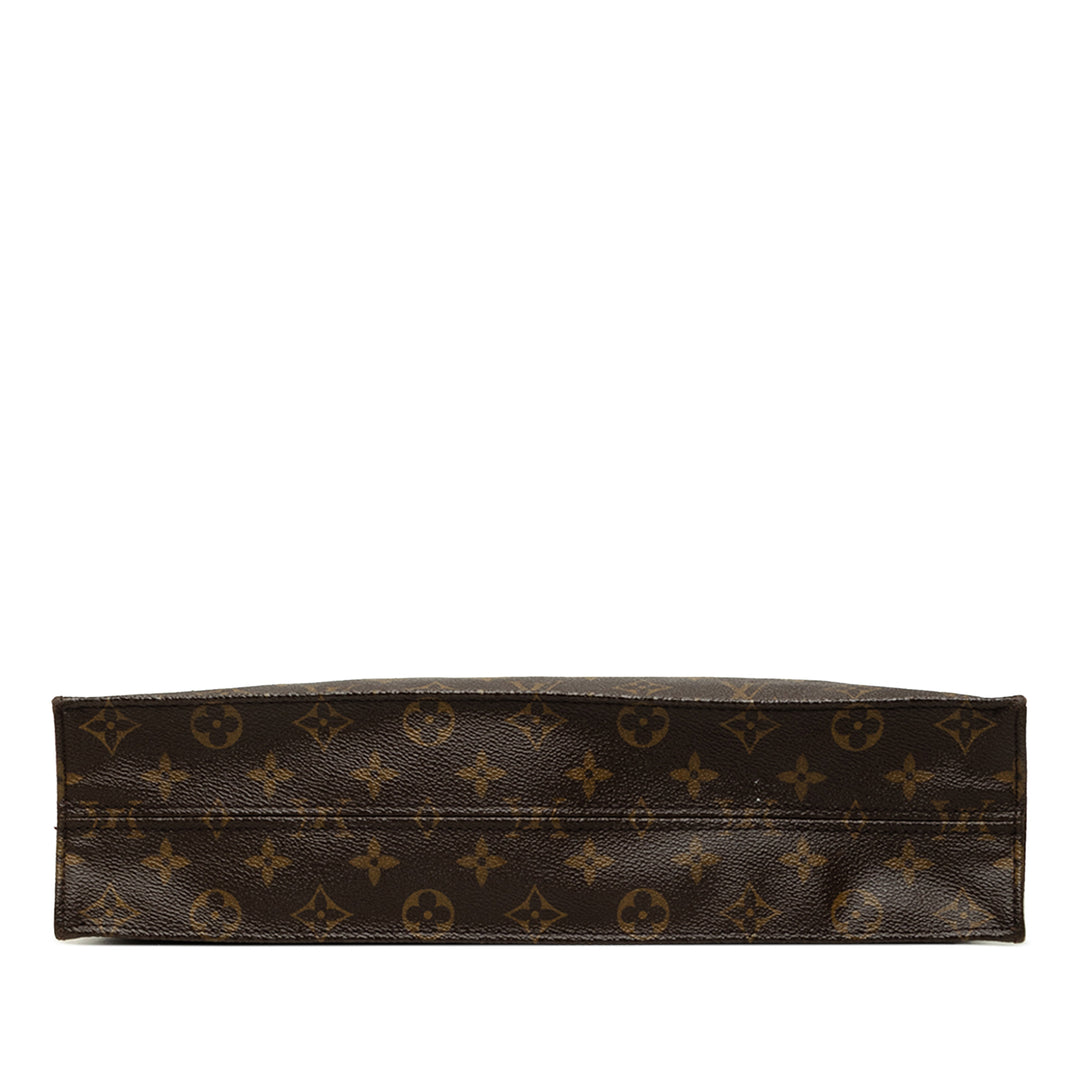 Louis Vuitton Cabas Plat Monogram Marron – vue 3 – GABY PARIS