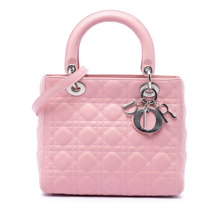 Dior Medium Cuir d’agneau Cannage Lady Dior
