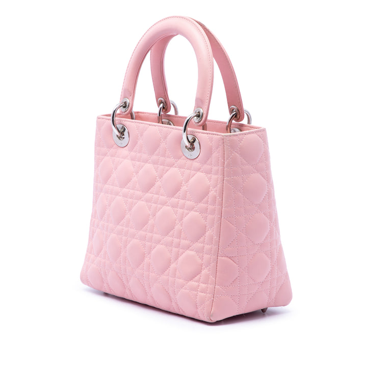 Dior Medium Cuir d’agneau Cannage Lady Dior
