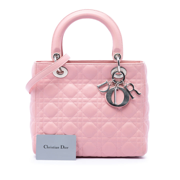 Dior Medium Cuir d’agneau Cannage Lady Dior