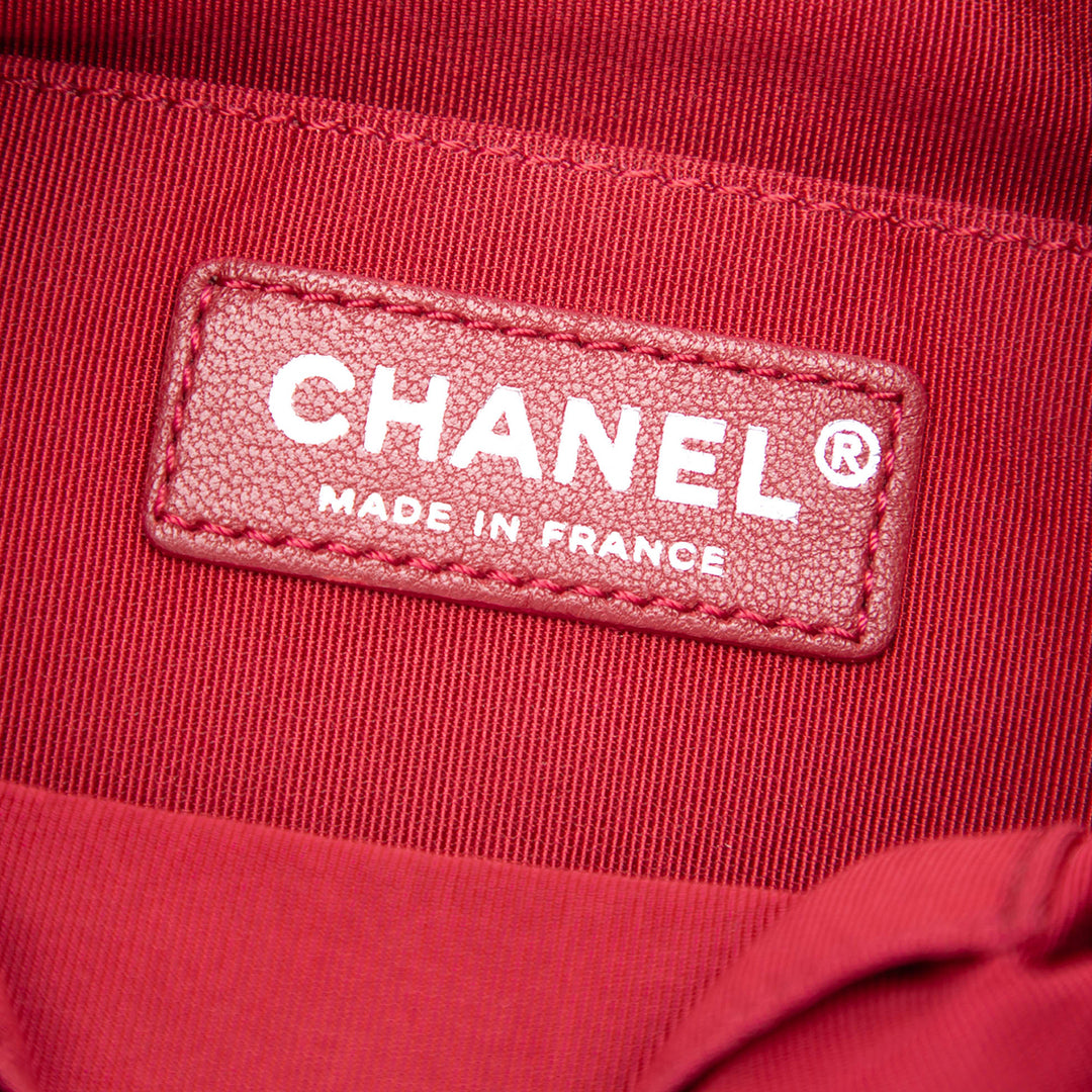 Chanel Bicolore Matelassé Gabrielle Sac seau Petit Cuir de veau Noir