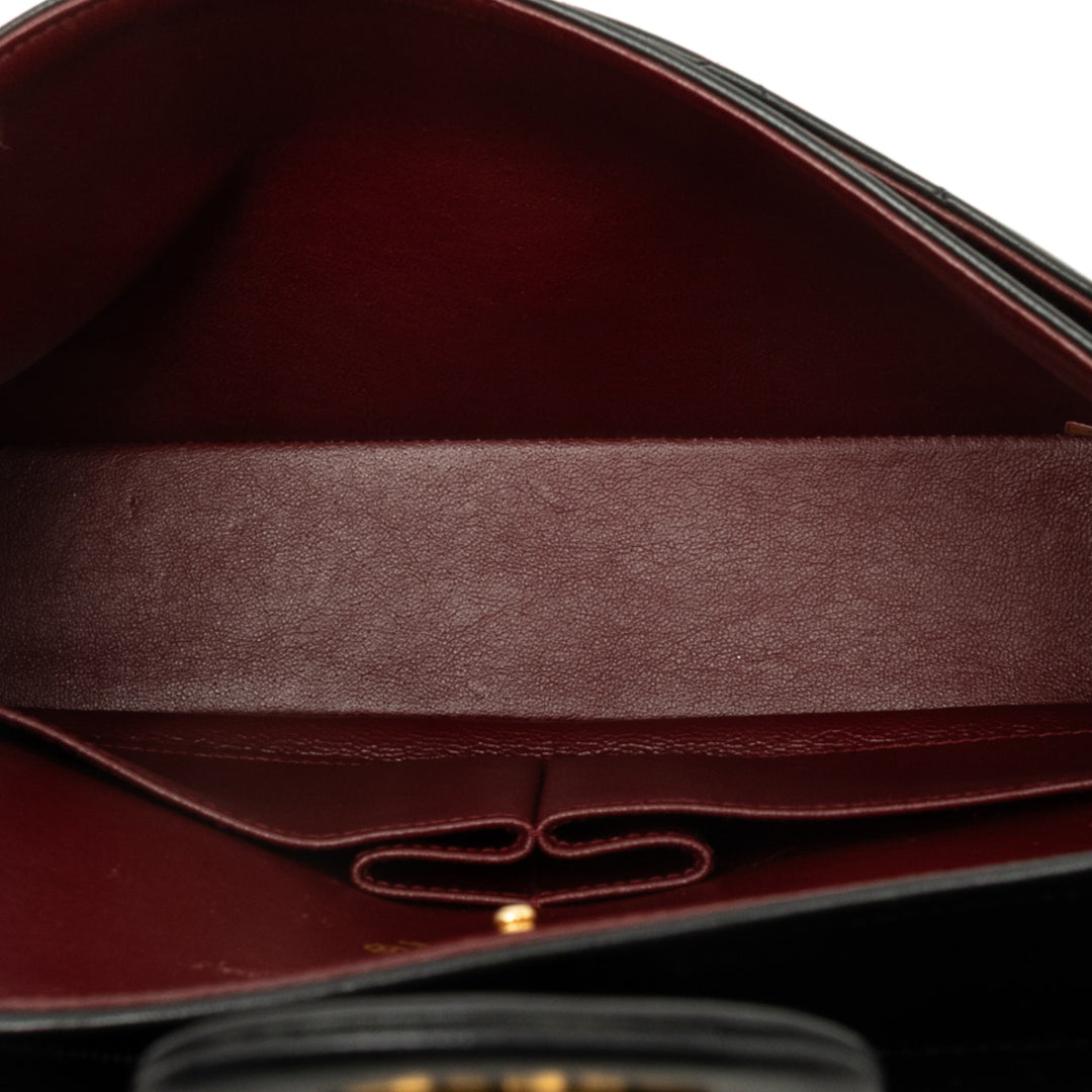 Chanel Classic Double rabat Moyen Cuir d'agneau Noir – vue 4 – GABY PARIS
