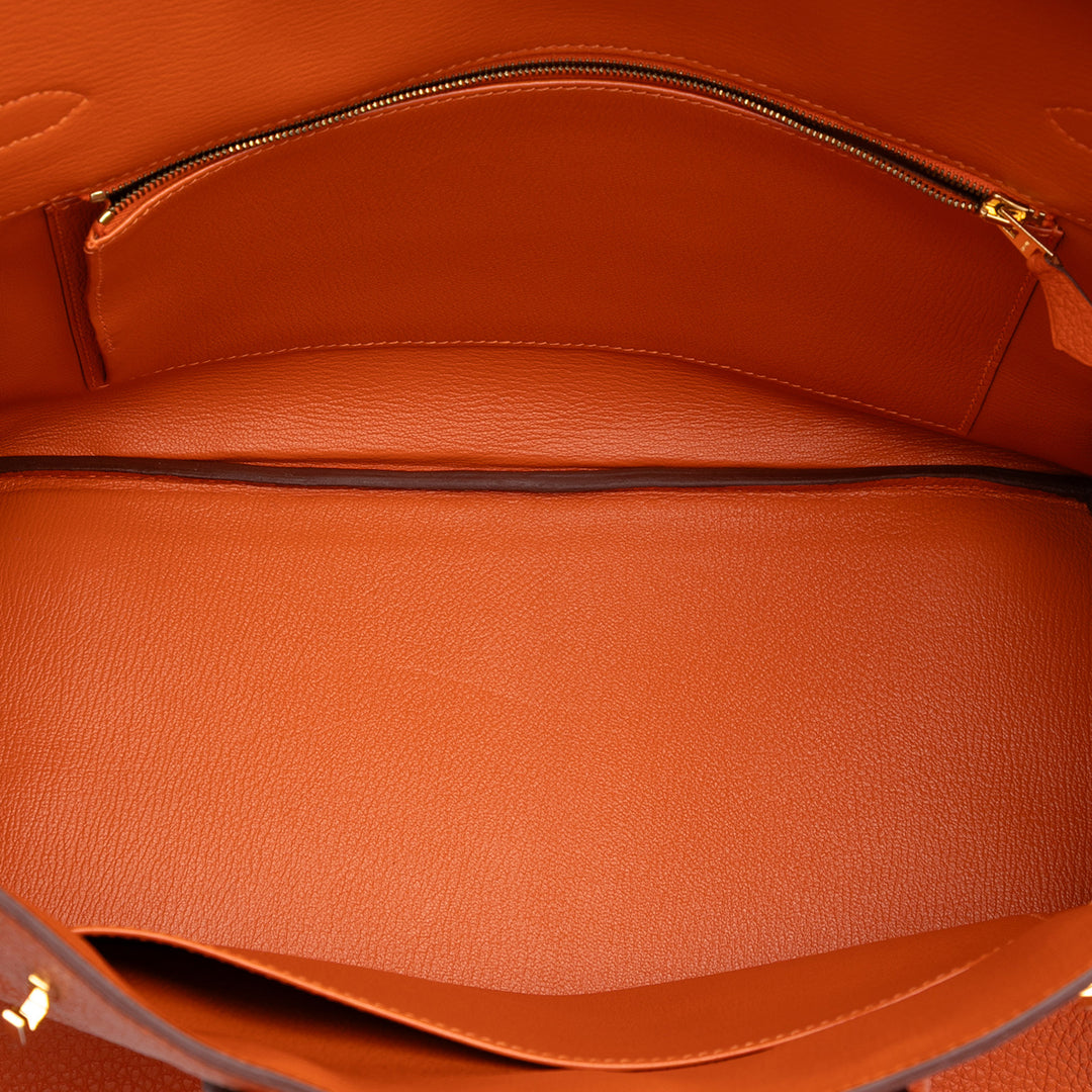 Hermès Togo Birkin Retourne 35 Orange – GABY PARIS Authentique