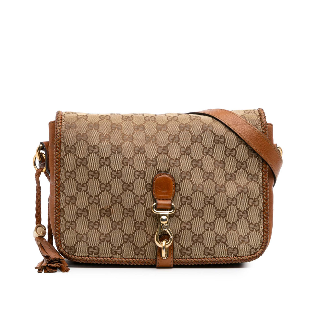 GG Canvas Marrakech Crossbody Brown - Gaby Paris