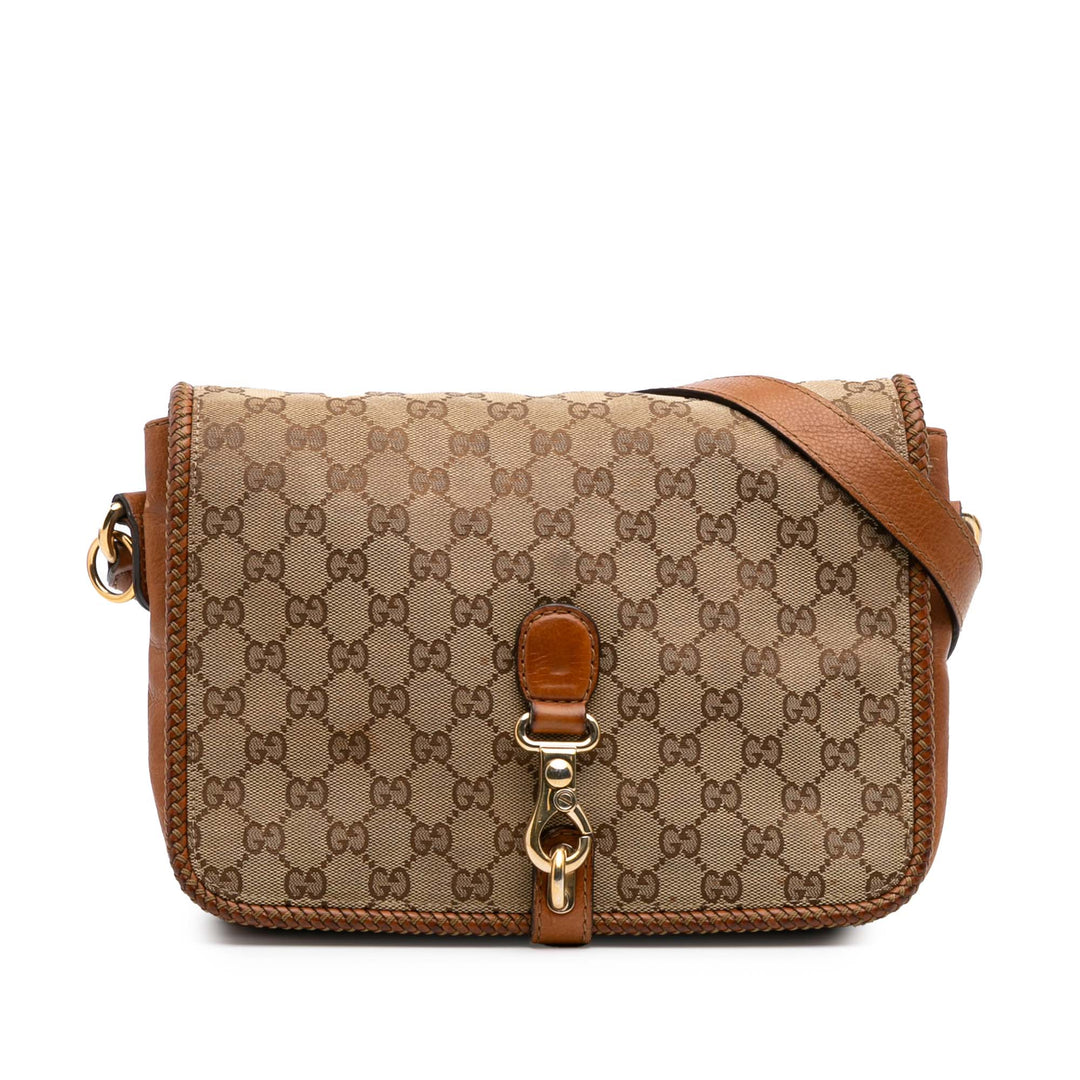 GG Canvas Marrakech Crossbody Brown - Gaby Paris