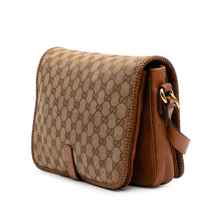 GG Canvas Marrakech Crossbody Brown - Gaby Paris