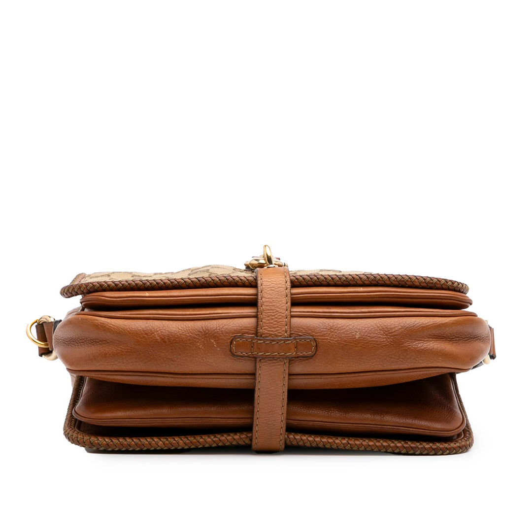 GG Canvas Marrakech Crossbody Brown - Gaby Paris
