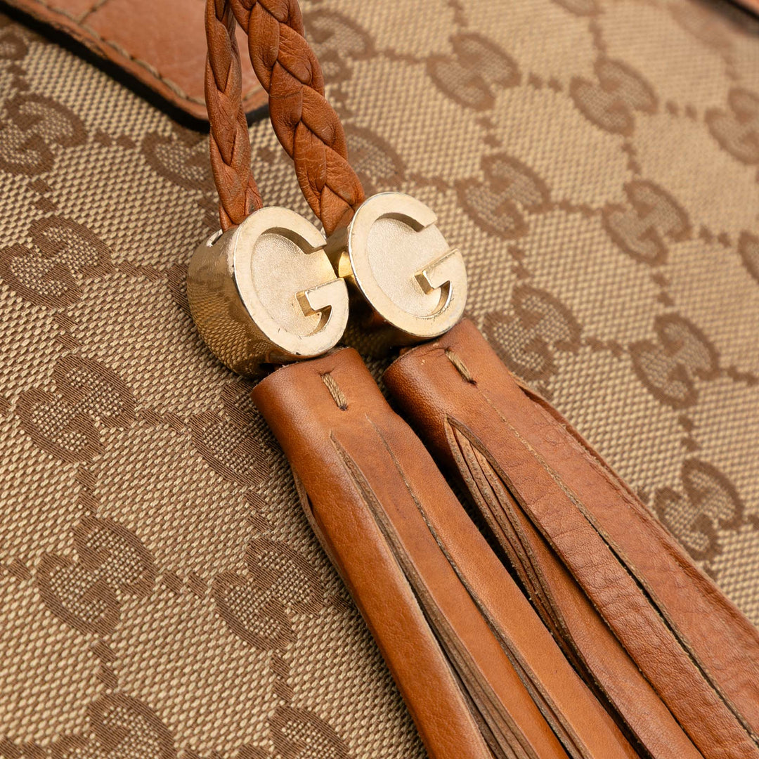 GG Canvas Marrakech Crossbody Brown - Gaby Paris