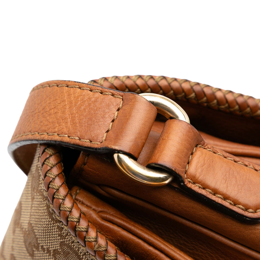 GG Canvas Marrakech Crossbody Brown - Gaby Paris