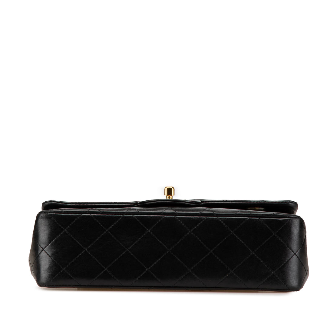 Chanel Small Classic Cuir d’agneau Double rabat Noir