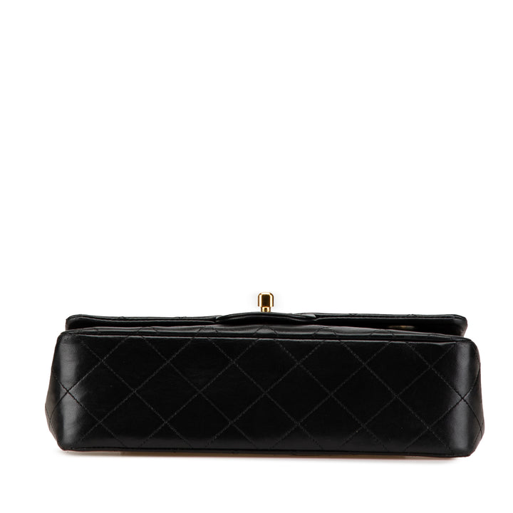 Chanel Small Classic Cuir d’agneau Double rabat Noir