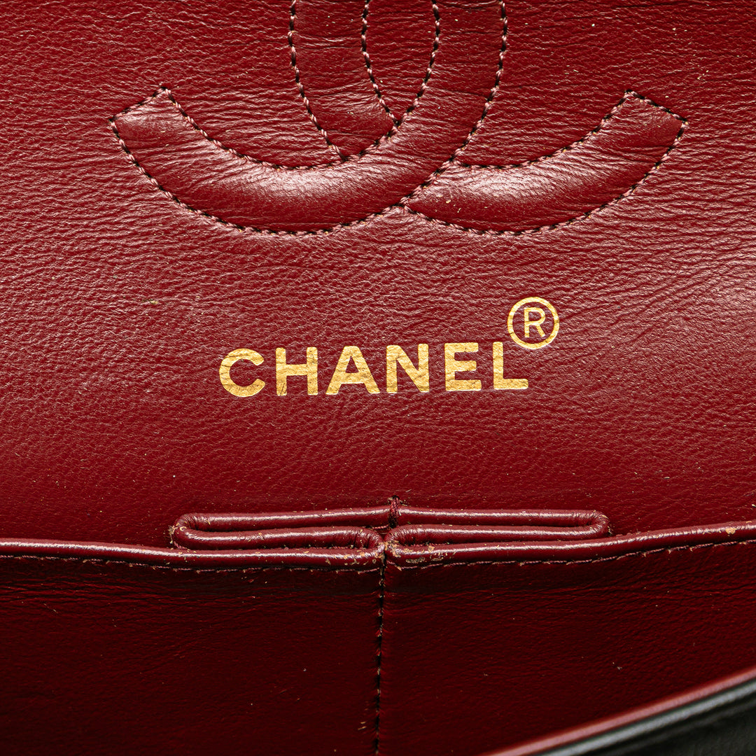 Chanel Small Classic Cuir d’agneau Double rabat Noir