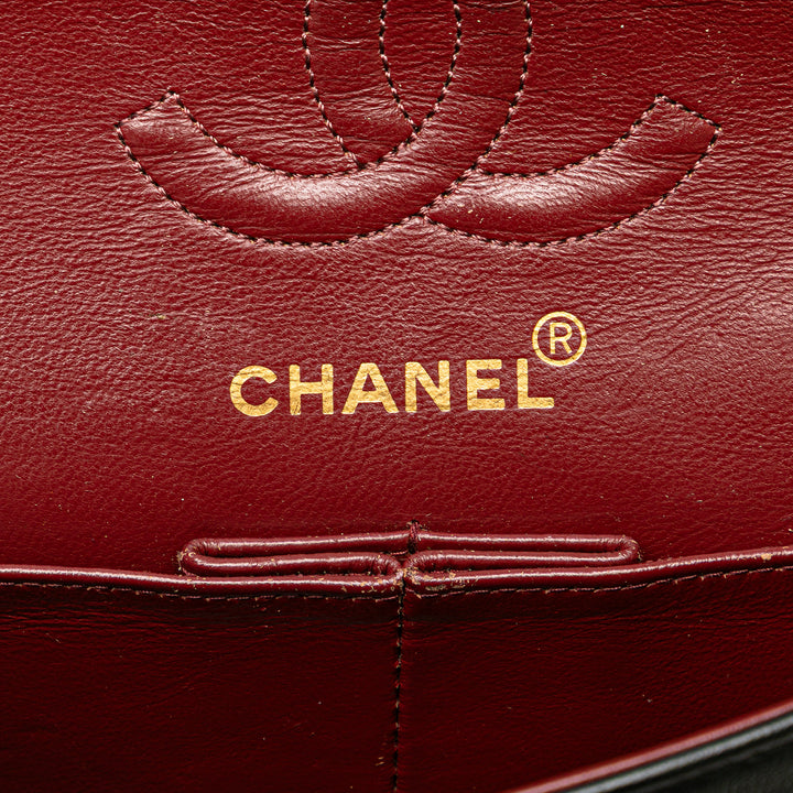Chanel Small Classic Cuir d’agneau Double rabat Noir