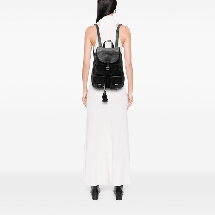 Saint Laurent Croc embossé Cuir Festival Sac à dos