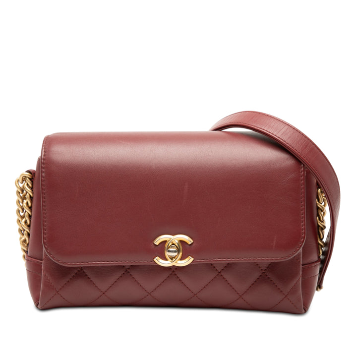 Chanel CC Matelassé Cuir d’agneau à rabat