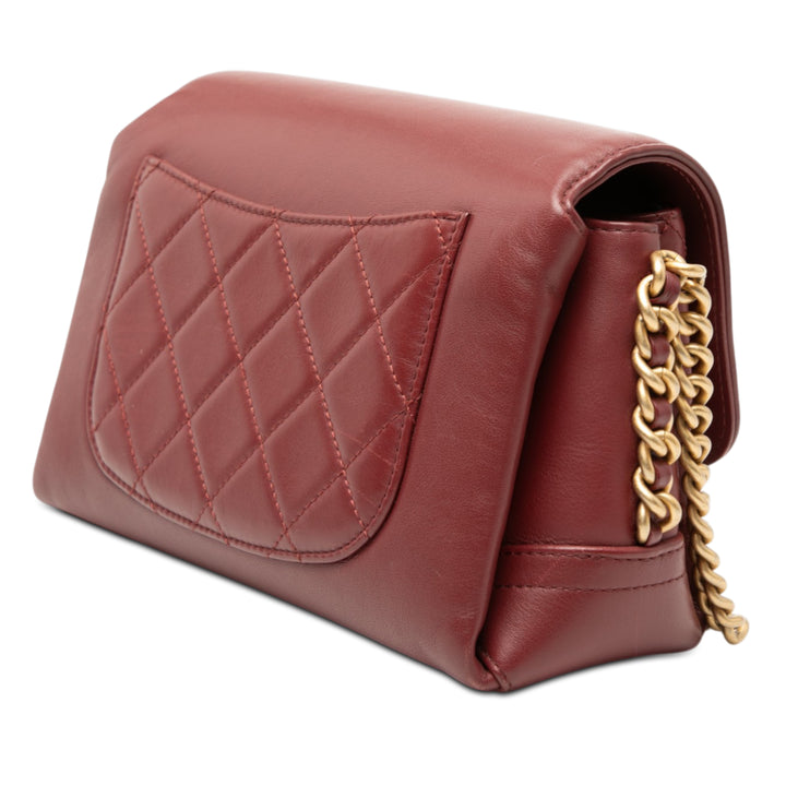 Chanel CC Matelassé Cuir d’agneau à rabat