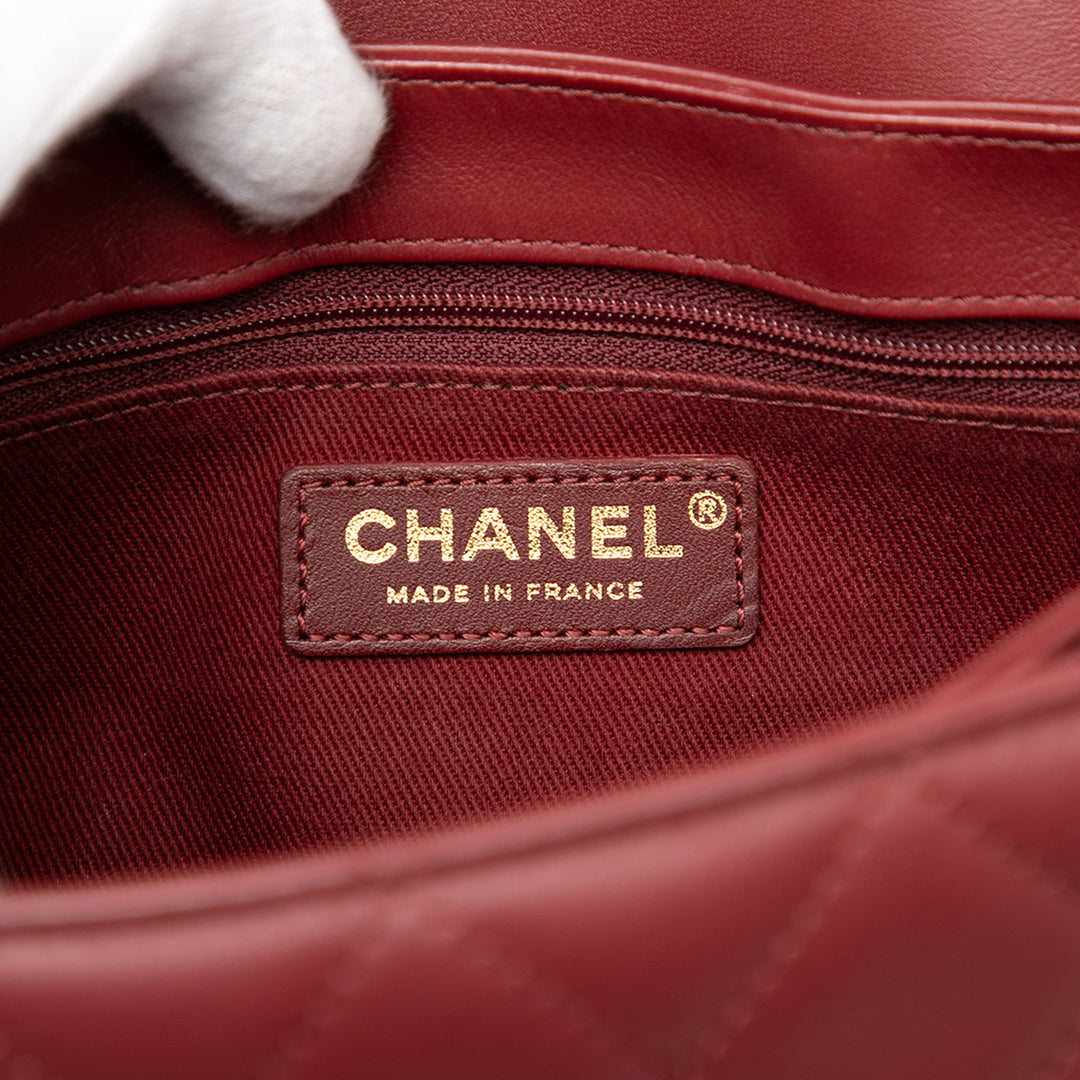 Chanel CC Matelassé Cuir d’agneau à rabat