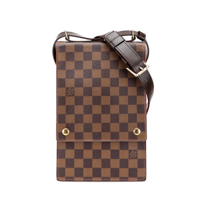 Louis Vuitton Portobello Damier Ébène Marron – vue principale – GABY PARIS