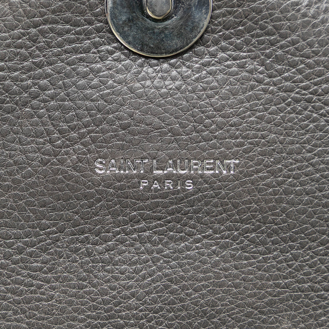 Saint Laurent Medium Chevron Sheepskin Monogram College Sac