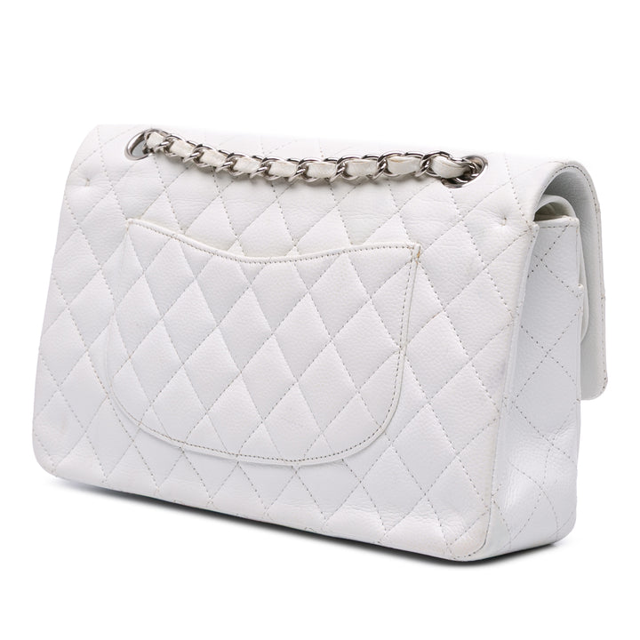 Chanel Medium Classic Caviar Double rabat Blanc – GABY PARIS Authentique