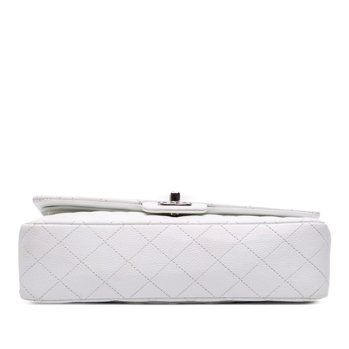 Chanel Medium Classic Caviar Double rabat Blanc – GABY PARIS Authentique